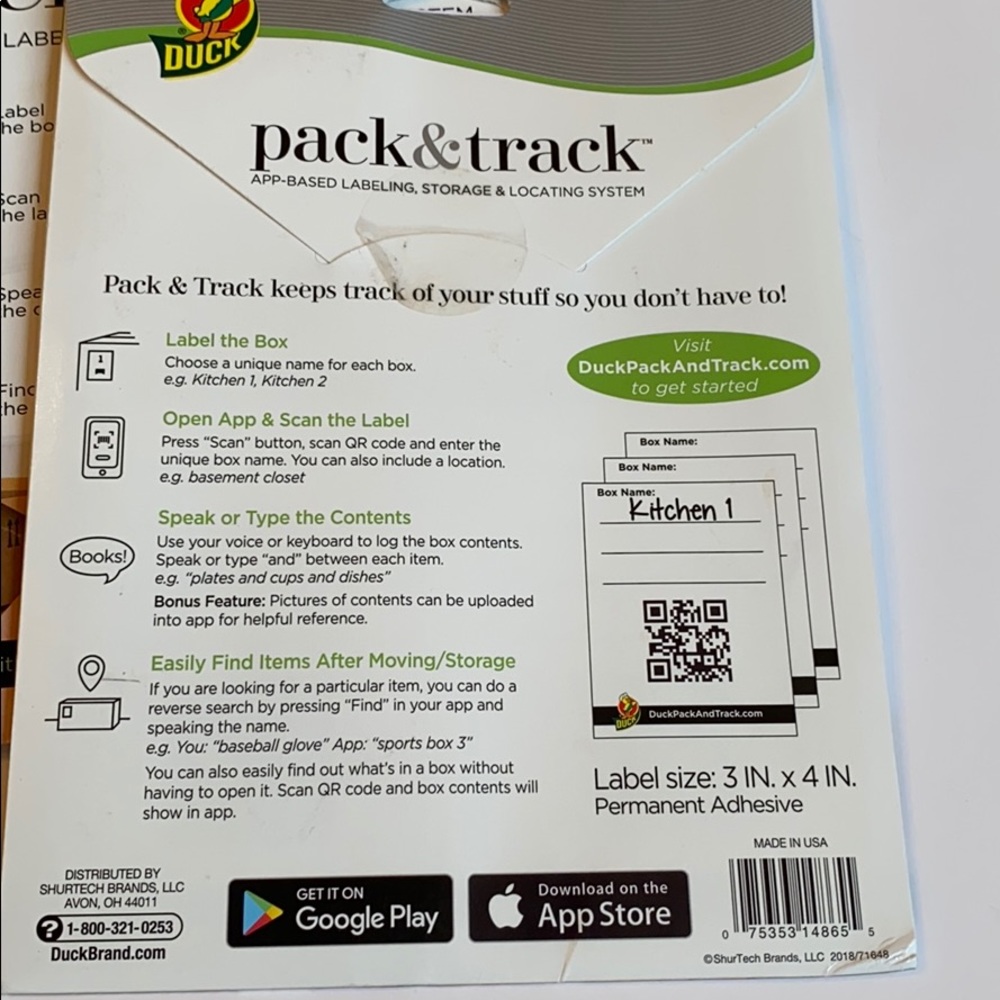 Pack and Track Scanning Labels - Picture 2 of 4